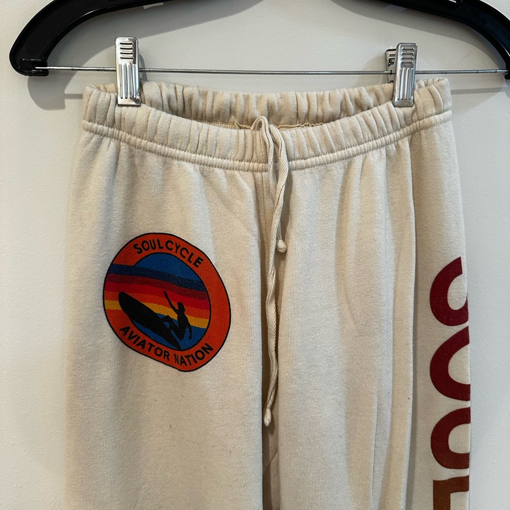 Aviator Nation Cream Sweatpants